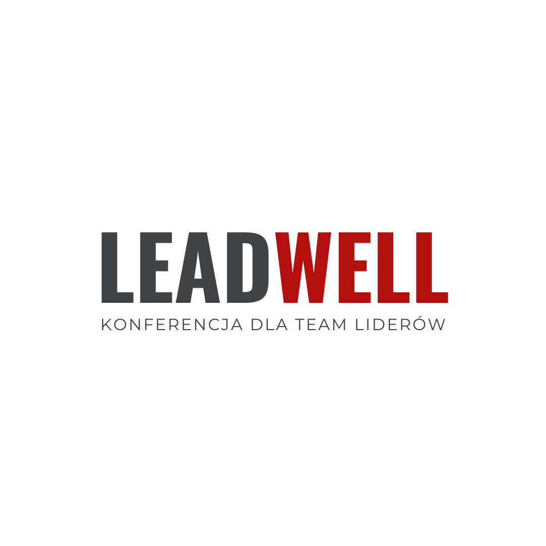 logo leadwell szaro-czerowne